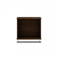 Manhattan Comfort 137GMC5 Rockefeller 20.8 Open Floating Hanging Closet with Shelf and Hanging Rod in Brown